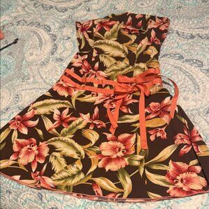 Speechless Floral Dress with Black and Pink